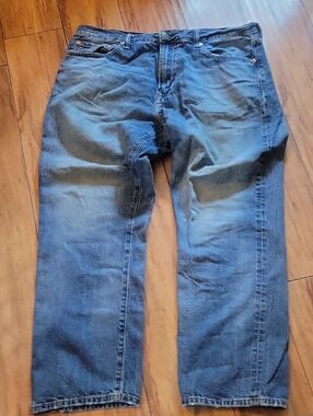 Men's Classic Blue Jeans - Comfortable Everyday Denim American EAGLE 36w 23l